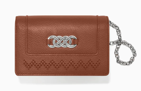 Brighton Interlock Medium Wallet - Bourbon