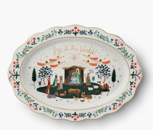 Rifle Paper Co. “Nativity” Large Porcelain Serving Platter