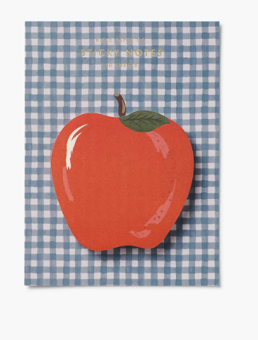 Rifle Paper Co. “Apple Gingham” Sticky Notes