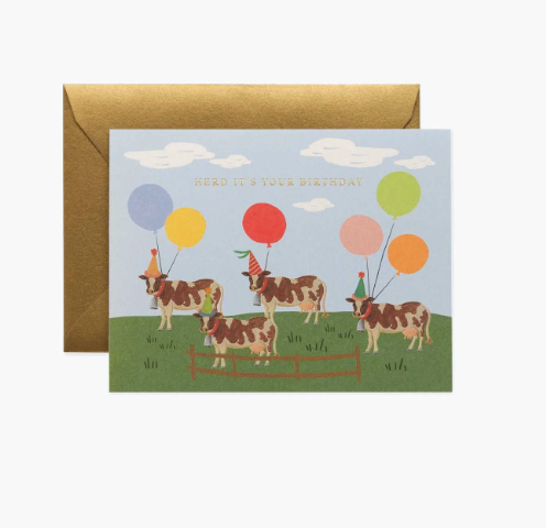 Rifle Paper Co. “Herd It's Your Birthday” Card
