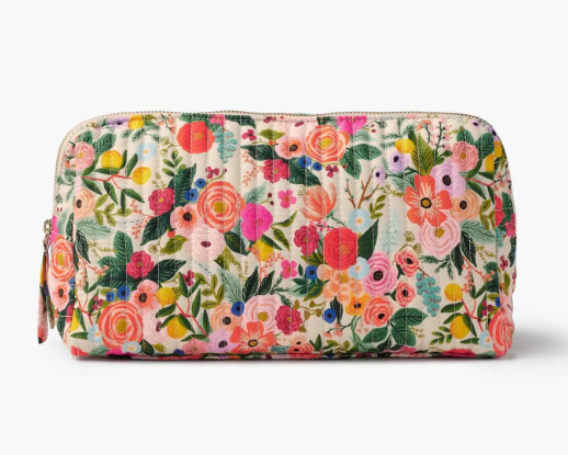 Rifle Paper Co. “Garden Party” Quilted Large Cosmetic Pouch
