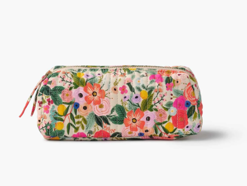 Rifle Paper Co. “Garden Party” Quilted Small Cosmetic Pouch