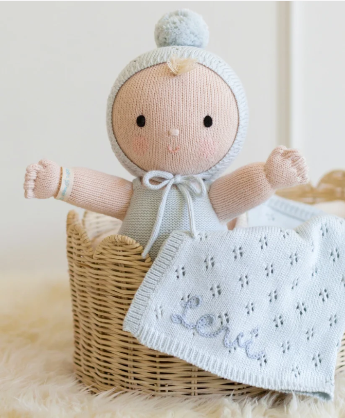Cuddle + Kind “My First Baby"-Bluebell