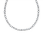 Kendra Scott Fate Tennis Necklace-Silver/White CZ