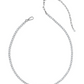Kendra Scott Fate Tennis Necklace-Silver/White CZ