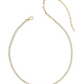 Kendra Scott Fate Tennis Necklace-Gold/White CZ