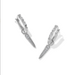 Kendra Scott Fate Huggie-Silver/White CZ