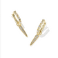 Kendra Scott Fate Huggie-Gold/White CZ