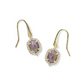 Kendra Scott Daphne Crystal Frame Drop Earring-Gold Bronze Purple Amethyst