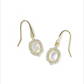 Kendra Scott Daphne Crystal Frame Drop Earring-Gold Ivory MOP