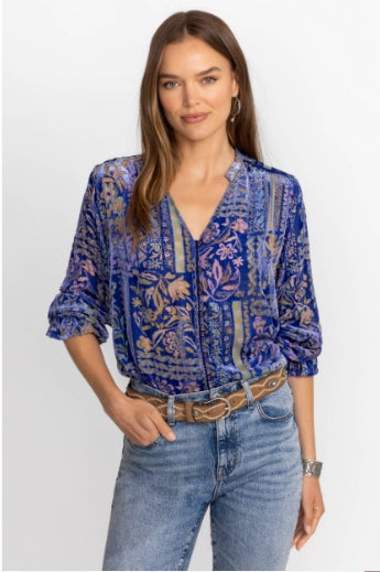 Johnny Was Joasie Burnout Blouse-Persephone