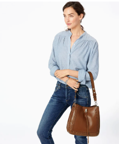 Brighton Georgia Convertible Hobo, Bourbon