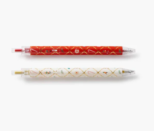 Rifle Paper Co. “Holiday Argyle” Gel Pen (Set of 2)