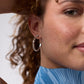 Julie Vos “Soho” Silver Hoop Earrings -Medium
