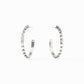 Julie Vos “Soho” Silver Hoop Earrings -Medium
