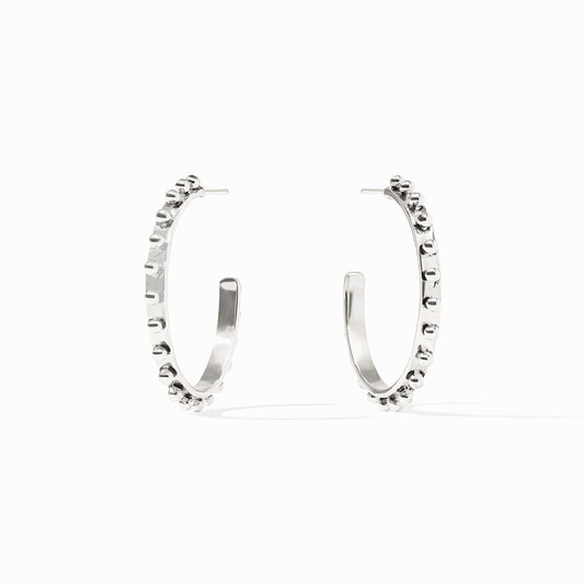 Julie Vos “Soho” Silver Hoop Earrings -Medium