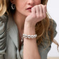 Julie Vos "Solara” Nova Hinge Bangle- Silver