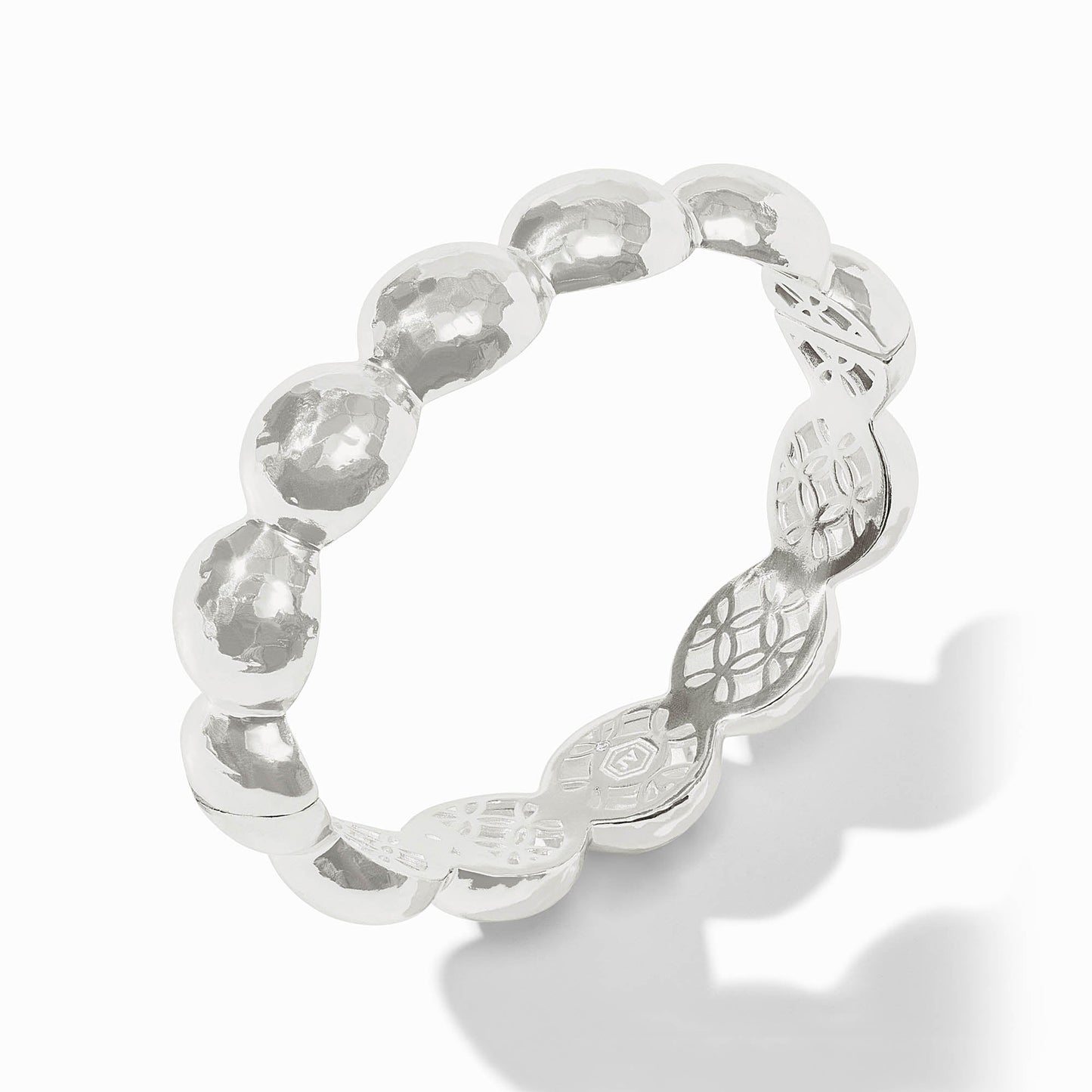 Julie Vos "Solara” Nova Hinge Bangle- Silver