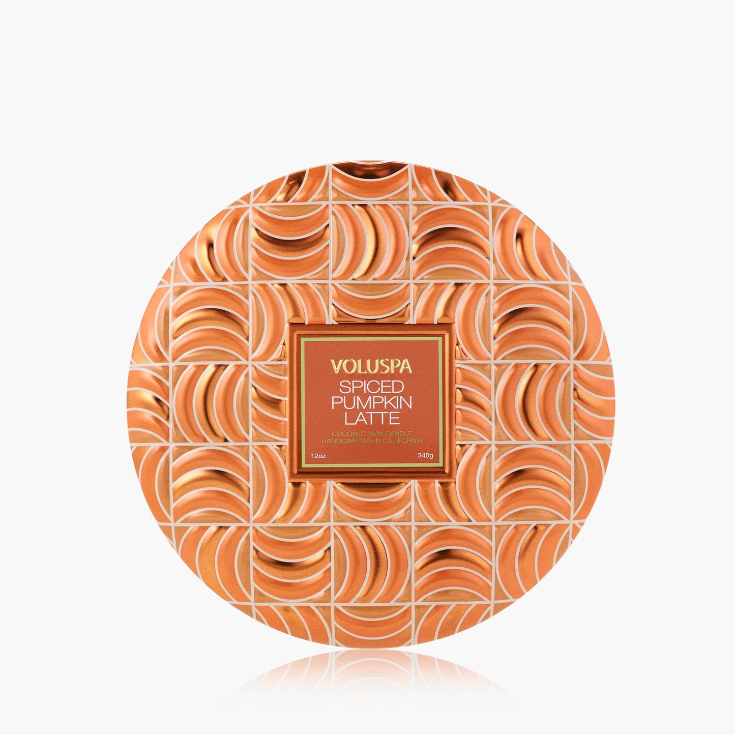 Voluspa 3 Wick Tin Candle-Spiced Pumpkin Latte