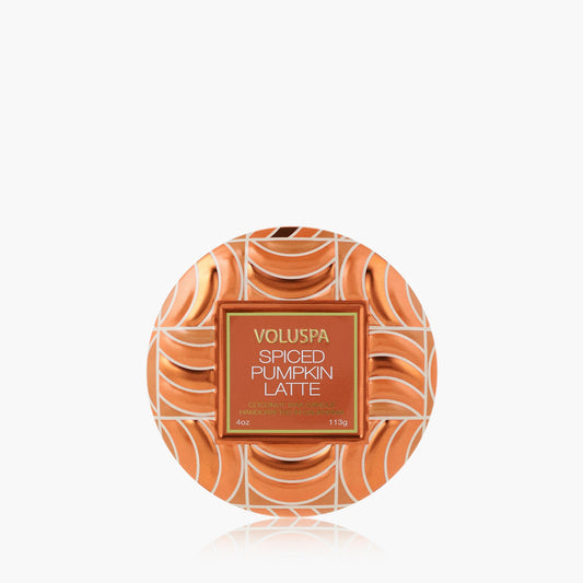 Voluspa Mini Tin Candle- Spiced Pumpkin Latte