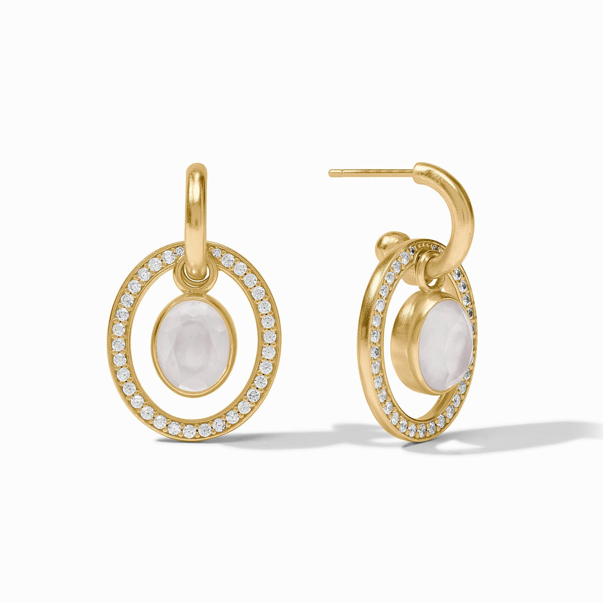 Julie Vos “Stardust” 6-in-1 Earring - Iridescent Clear Crystal