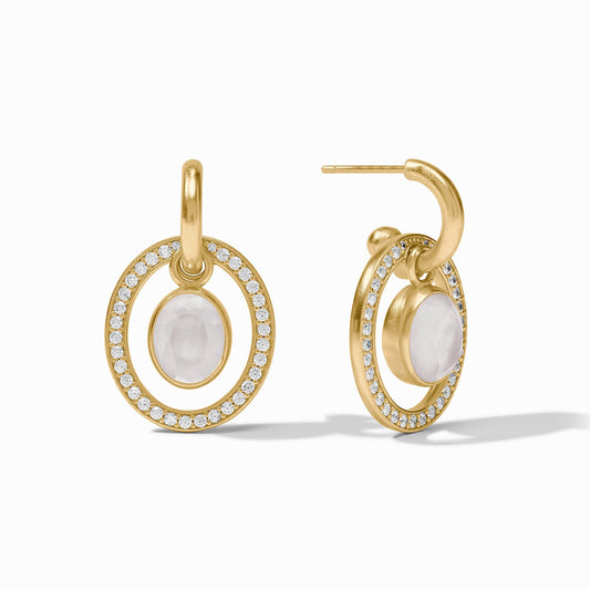 Julie Vos “Stardust” 6-in-1 Earring - Iridescent Clear Crystal