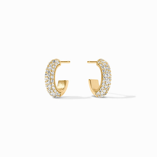 Julie Vos “Stardust” Hoop - CZ Medium