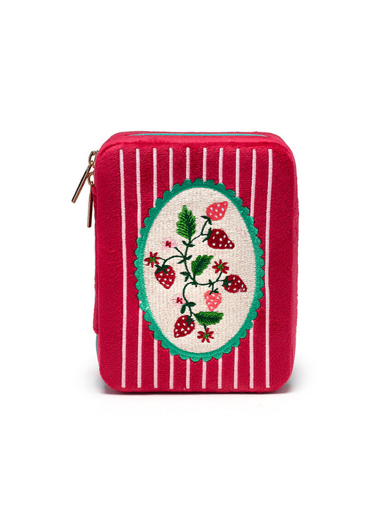 Living Royal Jewelry Zip Case-Strawberry