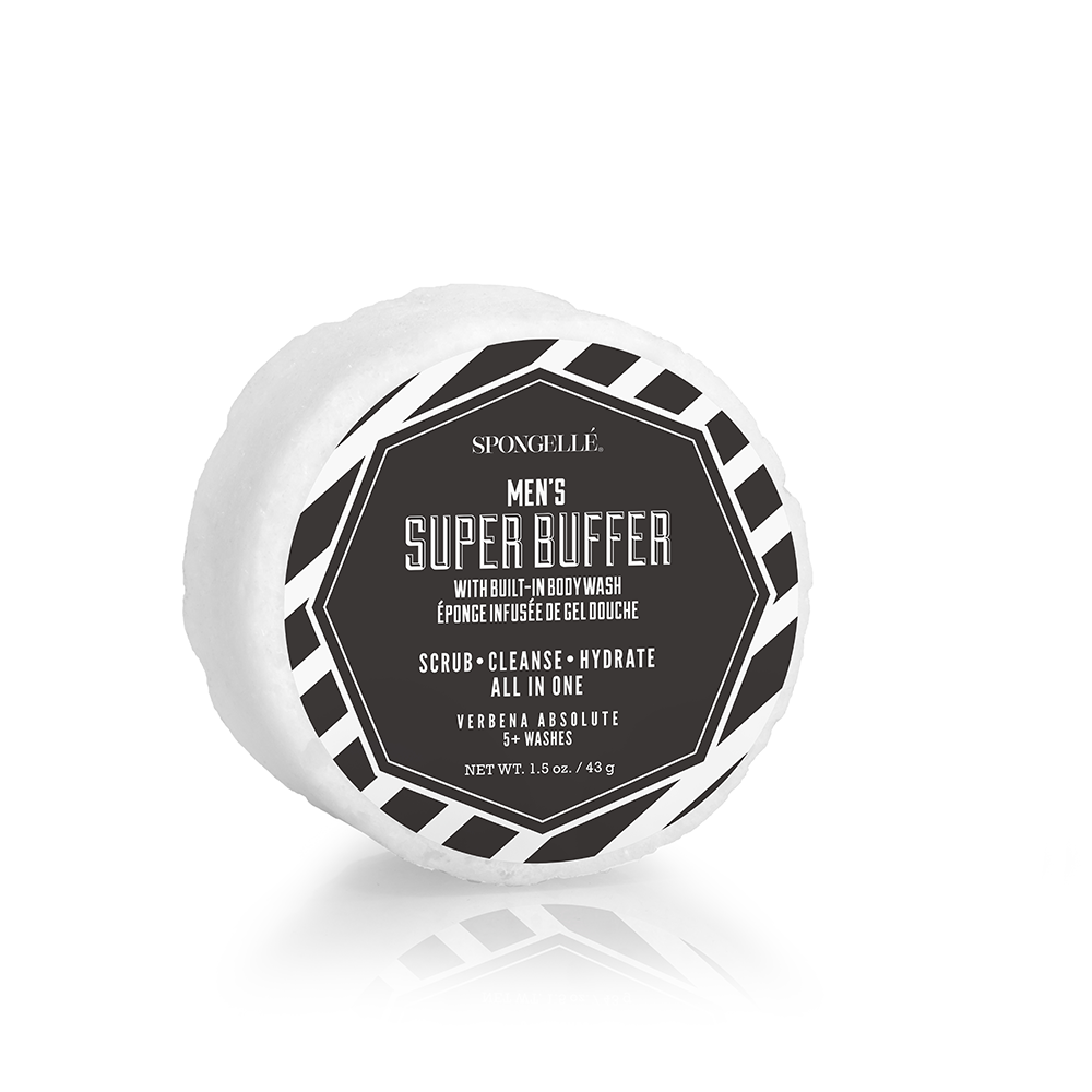 Spongelle Men's Mini Super Travel Buffer 5+ Washes - 2 Scents Available