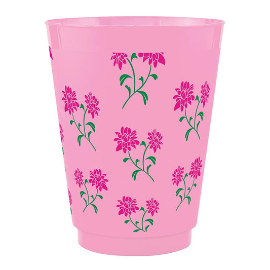Slant Collection Frost Cups - Mahjong Floral 8ct