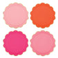 Slant Foil Scalloped Paper Plates - Multicolor - 8ct