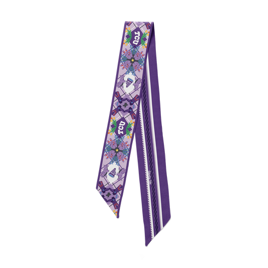 Saturday Silks "TCU" All-Star Skinny Scarf
