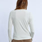 Lili Sidonio Mock Neck Lightweight Sweater-Off White