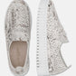 Ilse Jacobsen Tulip Flats Platform Loafer With Snakeskin - White