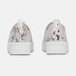 Ilse Jacobsen Tulip Flats Platform Loafer With Snakeskin - White