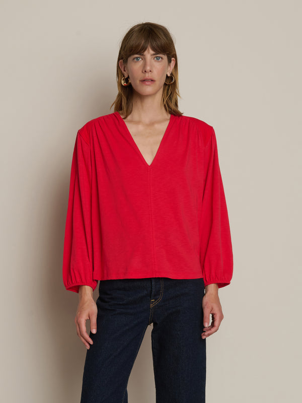 Nation LTD  "Twyla" Long Sleeve Tee-Tango