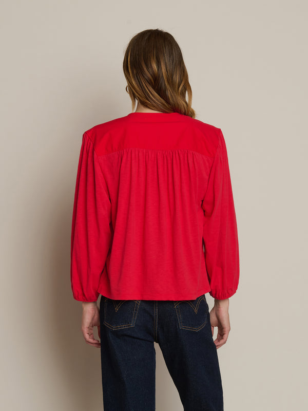 Nation LTD "Twyla" Long Sleeve Tee-Tango