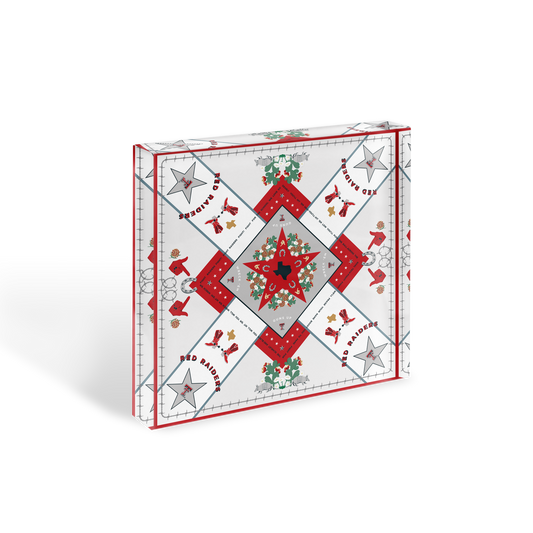Saturday Silks "Texas Tech" Acrylic Block
