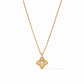 Julie Vos Gold "Theodora" Delicate Necklace-Clear CZ