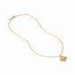 Julie Vos Gold "Theodora" Delicate Necklace-Clear CZ