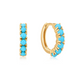 LeMel “Turquoise” Huggie Earrings