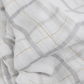 Little Unicorn Cotton Muslin Swaddle Blanket - Grey Plaid