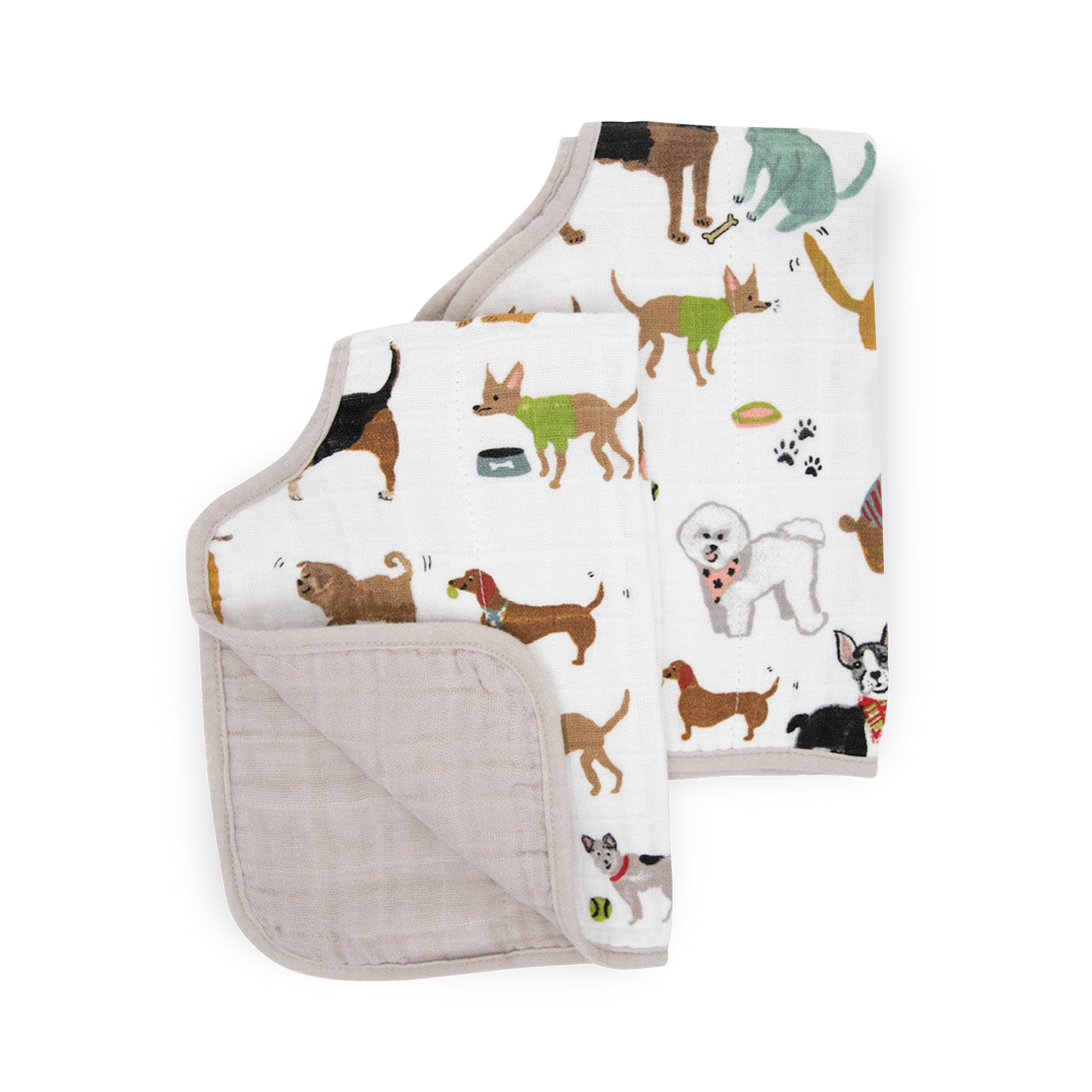 Little Unicorn Cotton Muslin Burp Cloth 2 Pack - Woof