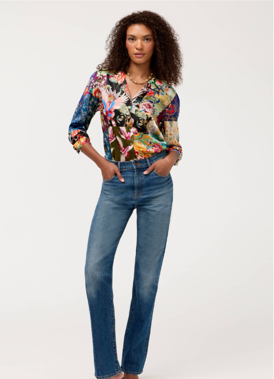 Johnny Was Norih Shirt - Fabiana Scarf