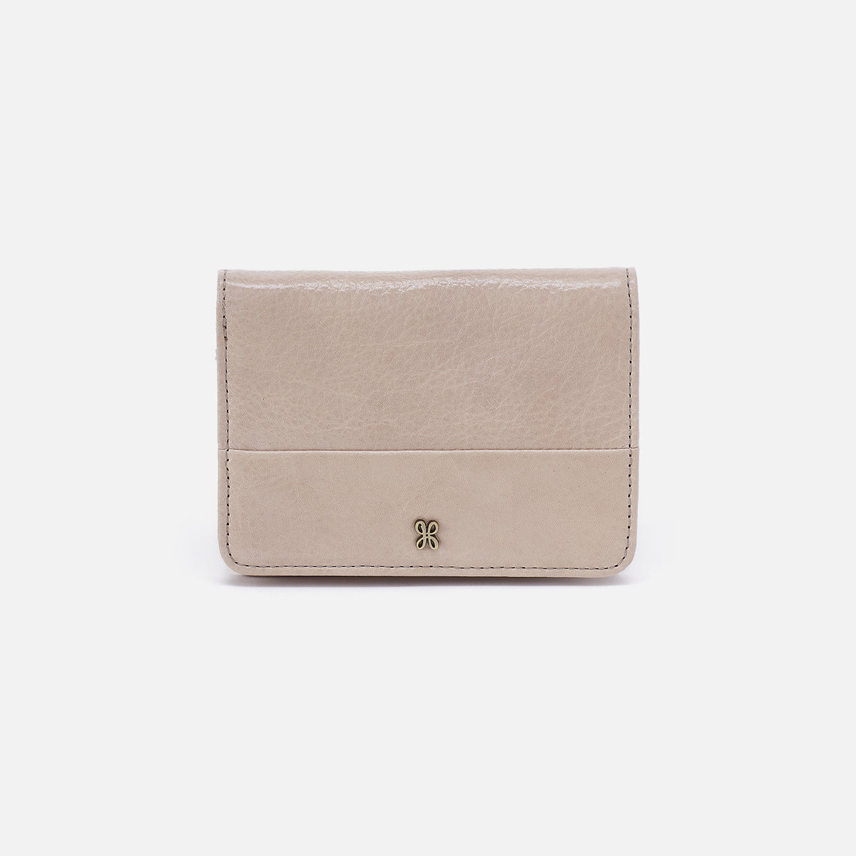 Hobo Bags "Jill" Large Bifold Wallet-Stone Gloss