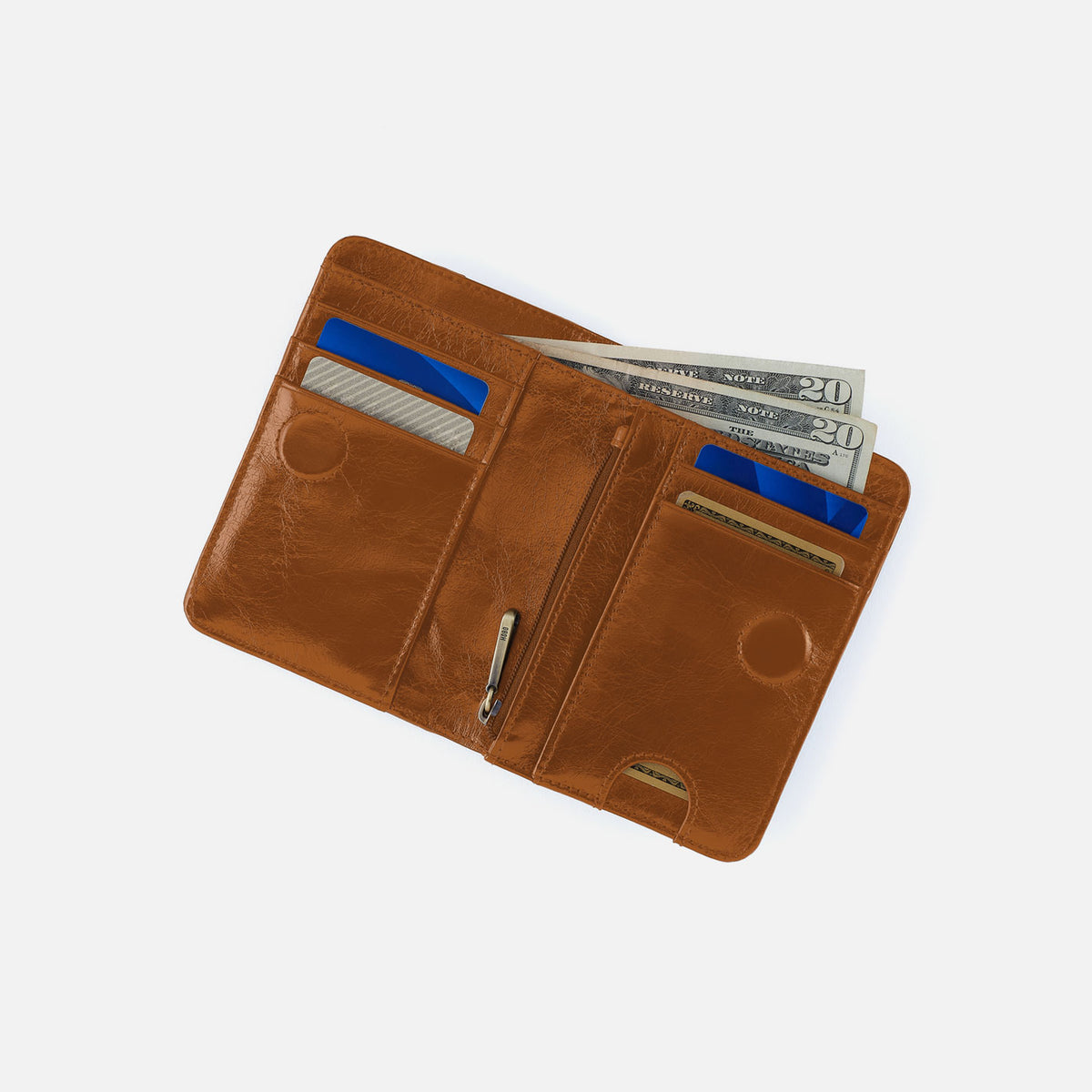 Hobo Bags "Jill" Bifold Wallet-Truffle