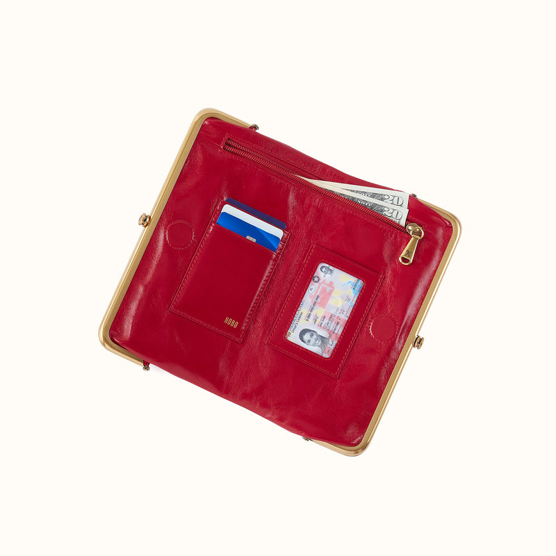 Hobo Bags “Lauren” Clutch Wallet - True Red