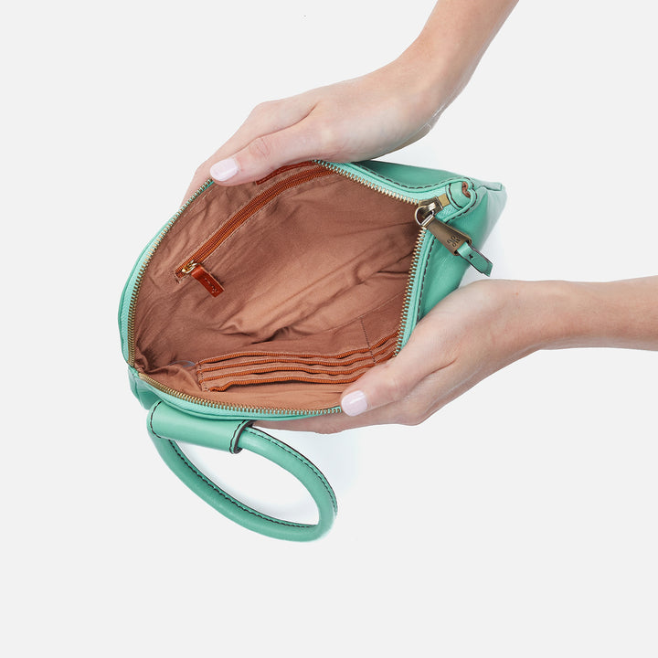 Hobo Bags "Sable" Clutch- Seaglass