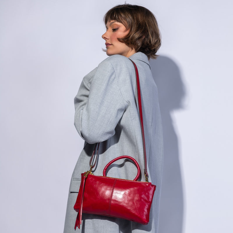 Hobo Bags “Sable” Crossbody - True Red