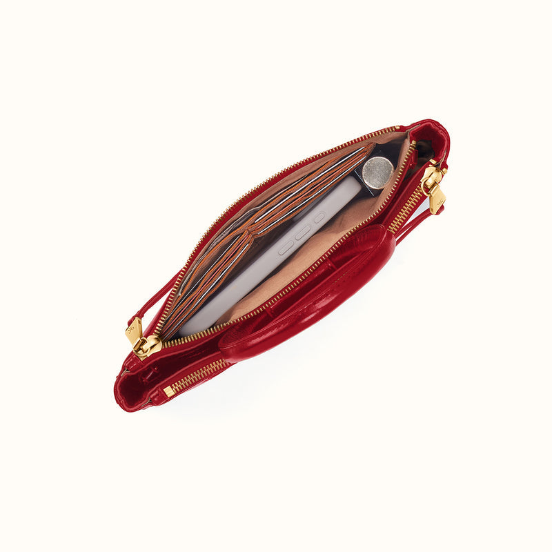 Hobo Bags “Sable” Crossbody - True Red